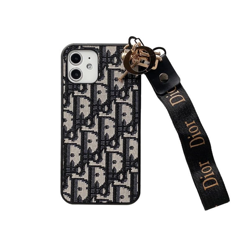 Dior Phone Case With Hand Strap – Protective Shockproof Phone Case