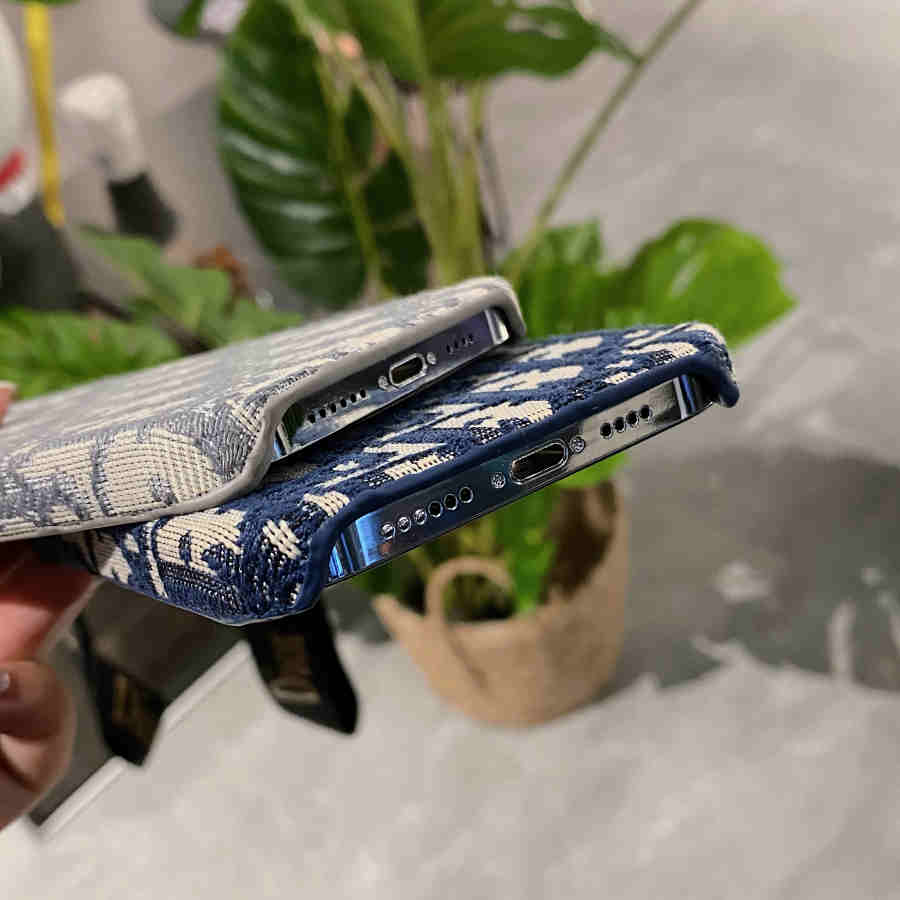 Dior Phone Case With Hand Strap – Protective Shockproof Phone Case