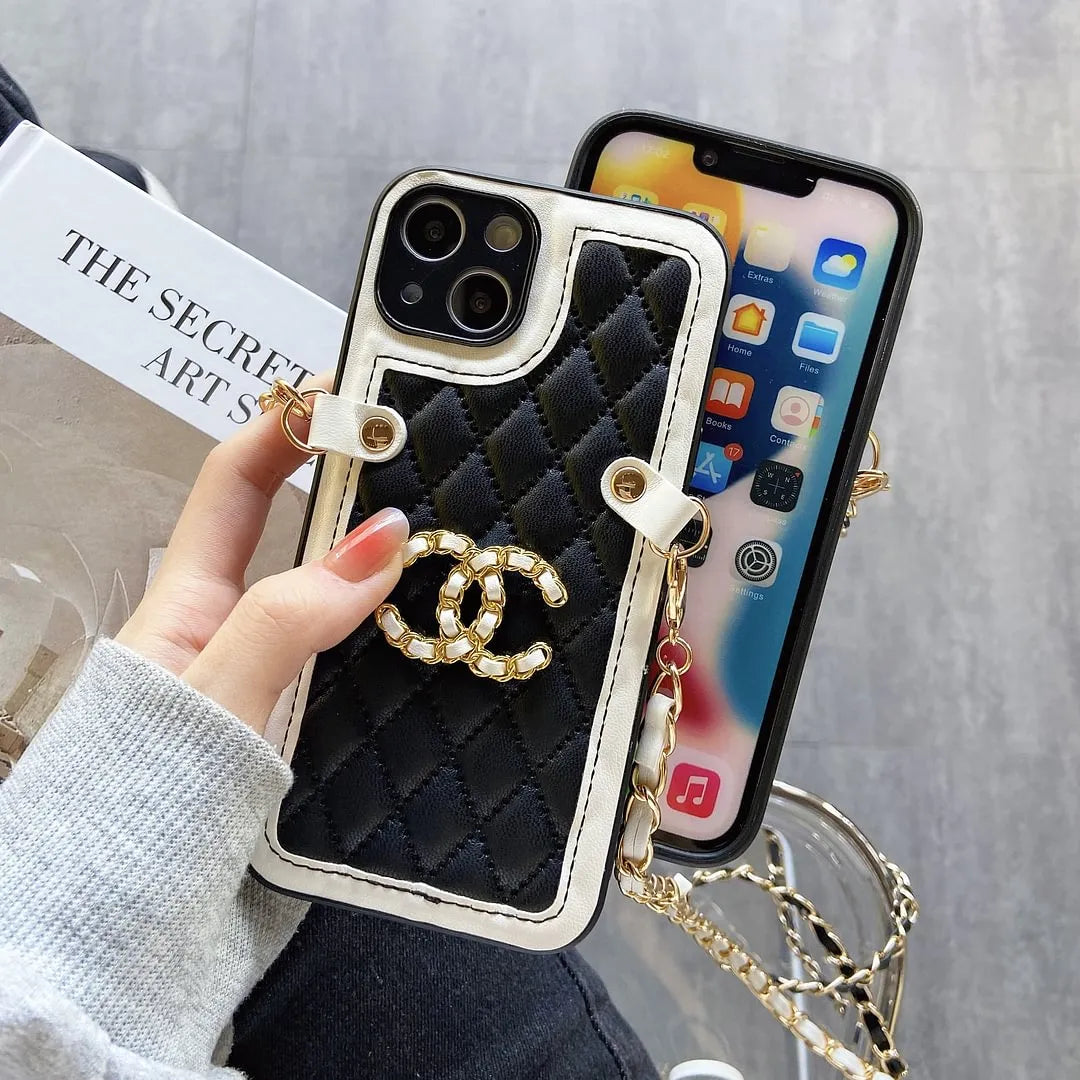 Chanel phone case with chain – Luxury Designer Phone Case