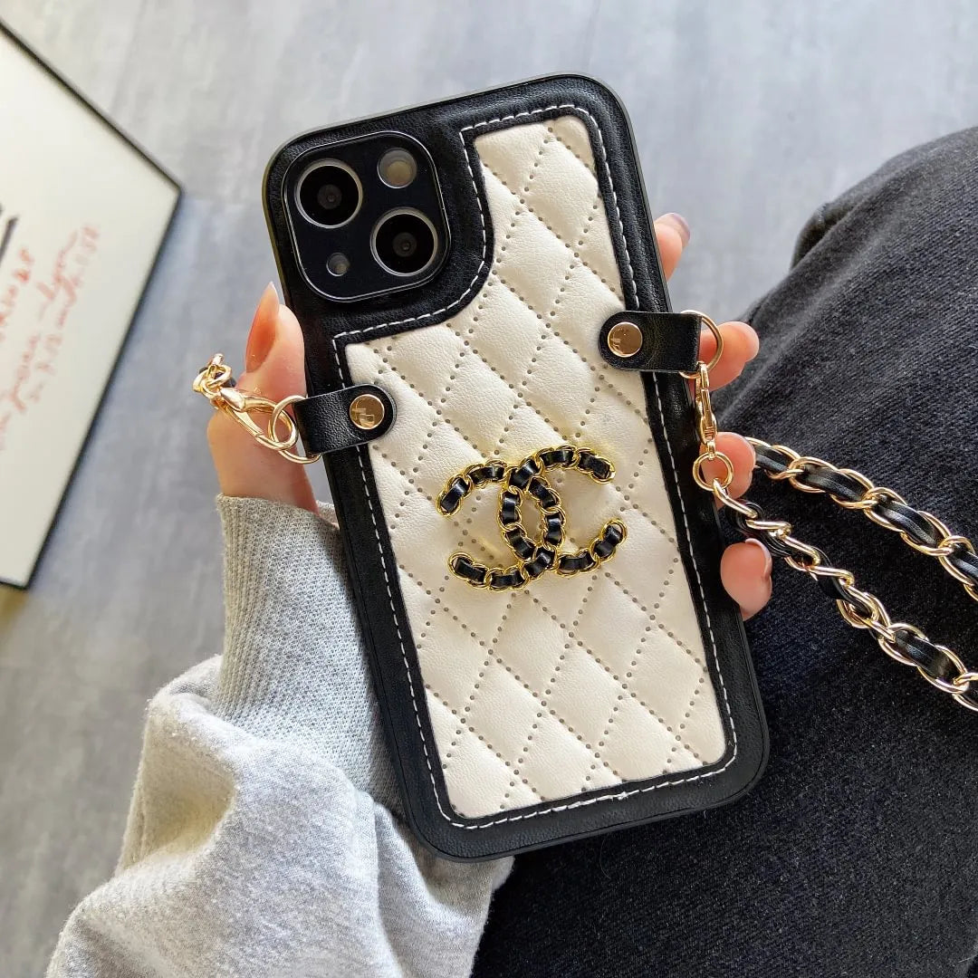 Chanel phone case with chain – Luxury Designer Phone Case