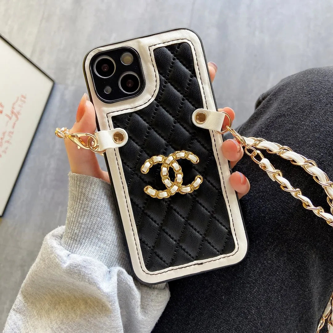 Chanel phone case with chain – Luxury Designer Phone Case