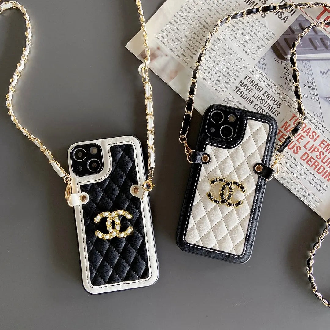 Chanel phone case with chain – Luxury Designer Phone Case