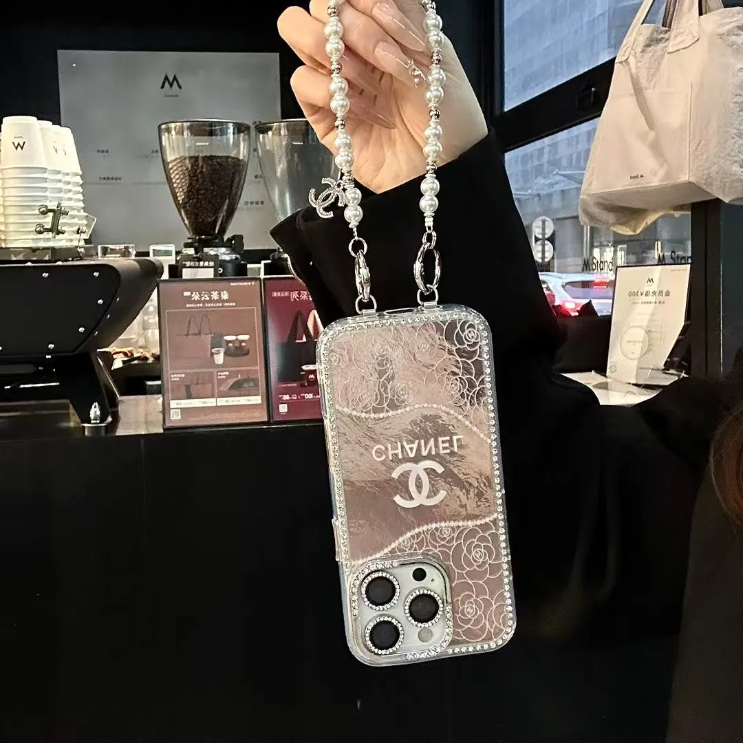 Chanel Inspired Pearl iPhone Case – Slim Clear Phone Case