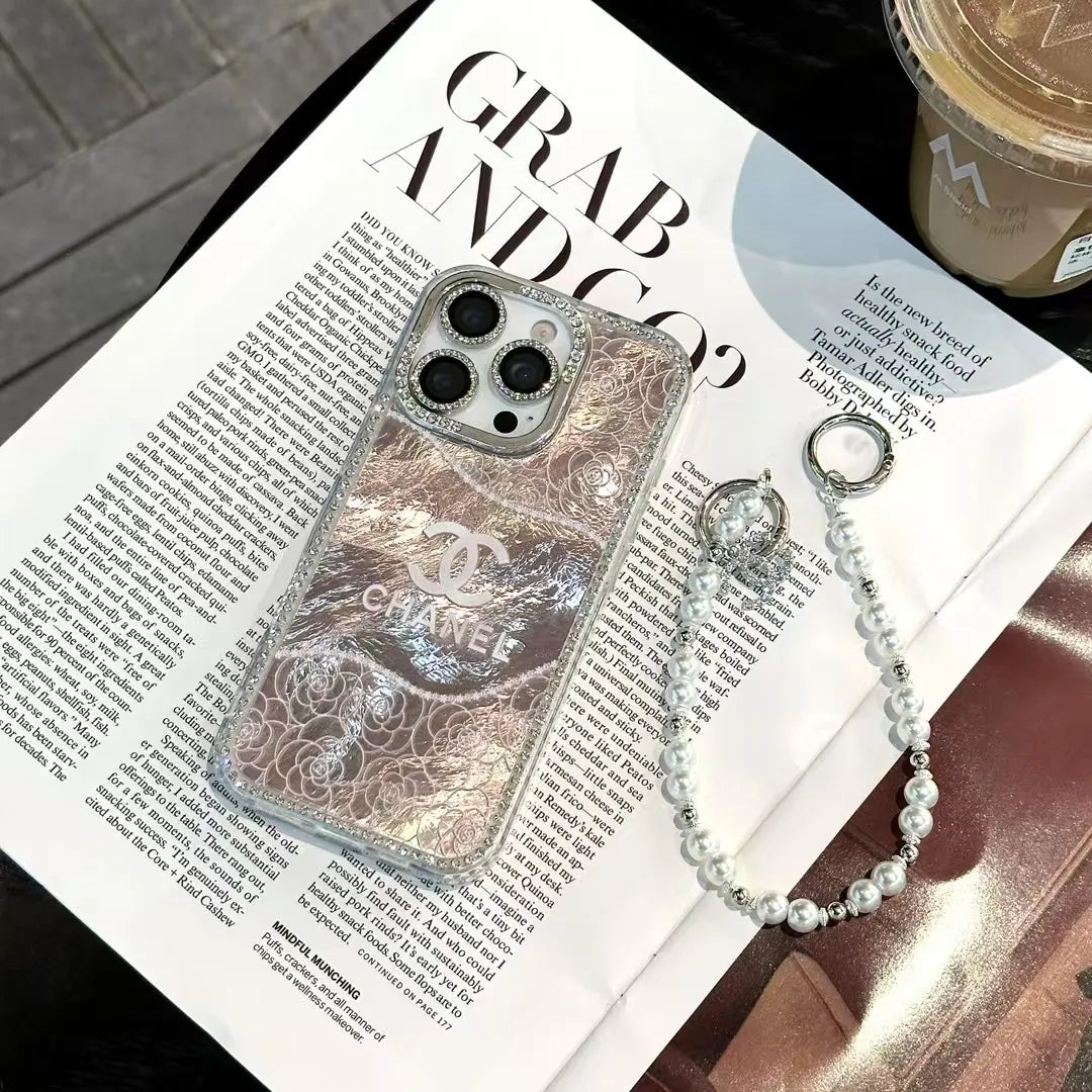Chanel Inspired Pearl iPhone Case – Slim Clear Phone Case