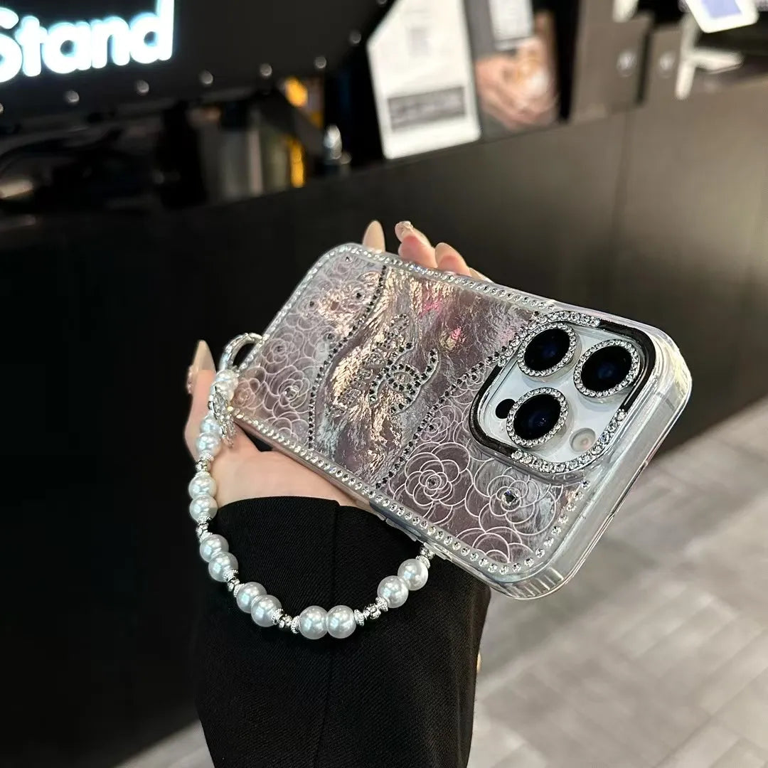 Chanel Inspired Pearl iPhone Case – Slim Clear Phone Case