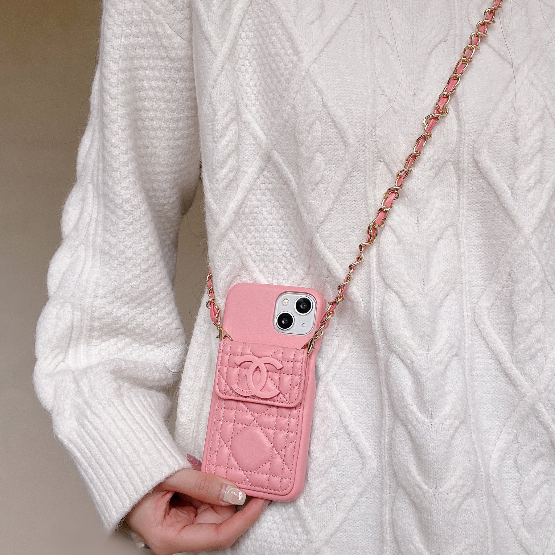 chanel phone case on chain – Protective Shockproof Phone Case