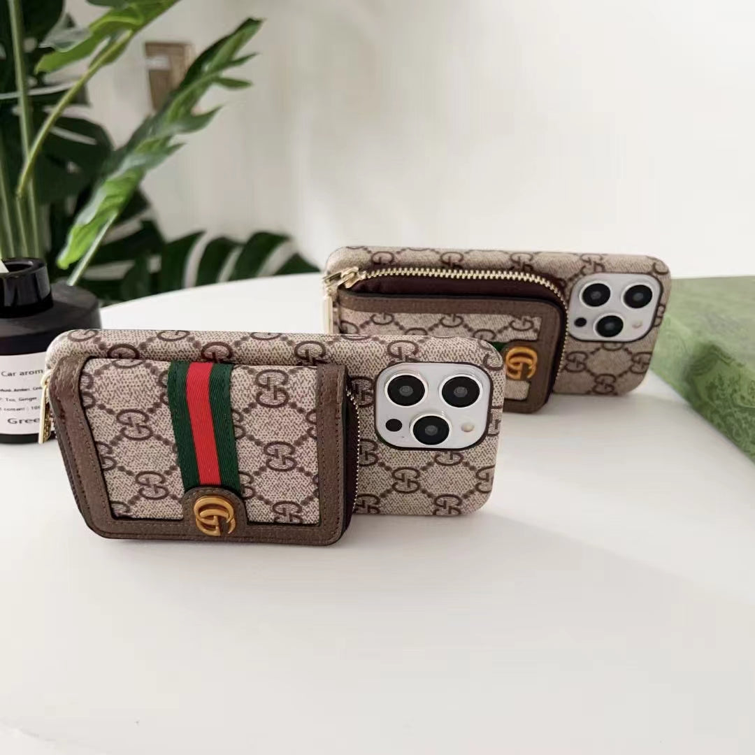 Gucci Phone Case With Card Holder – Protective Shockproof Phone Case