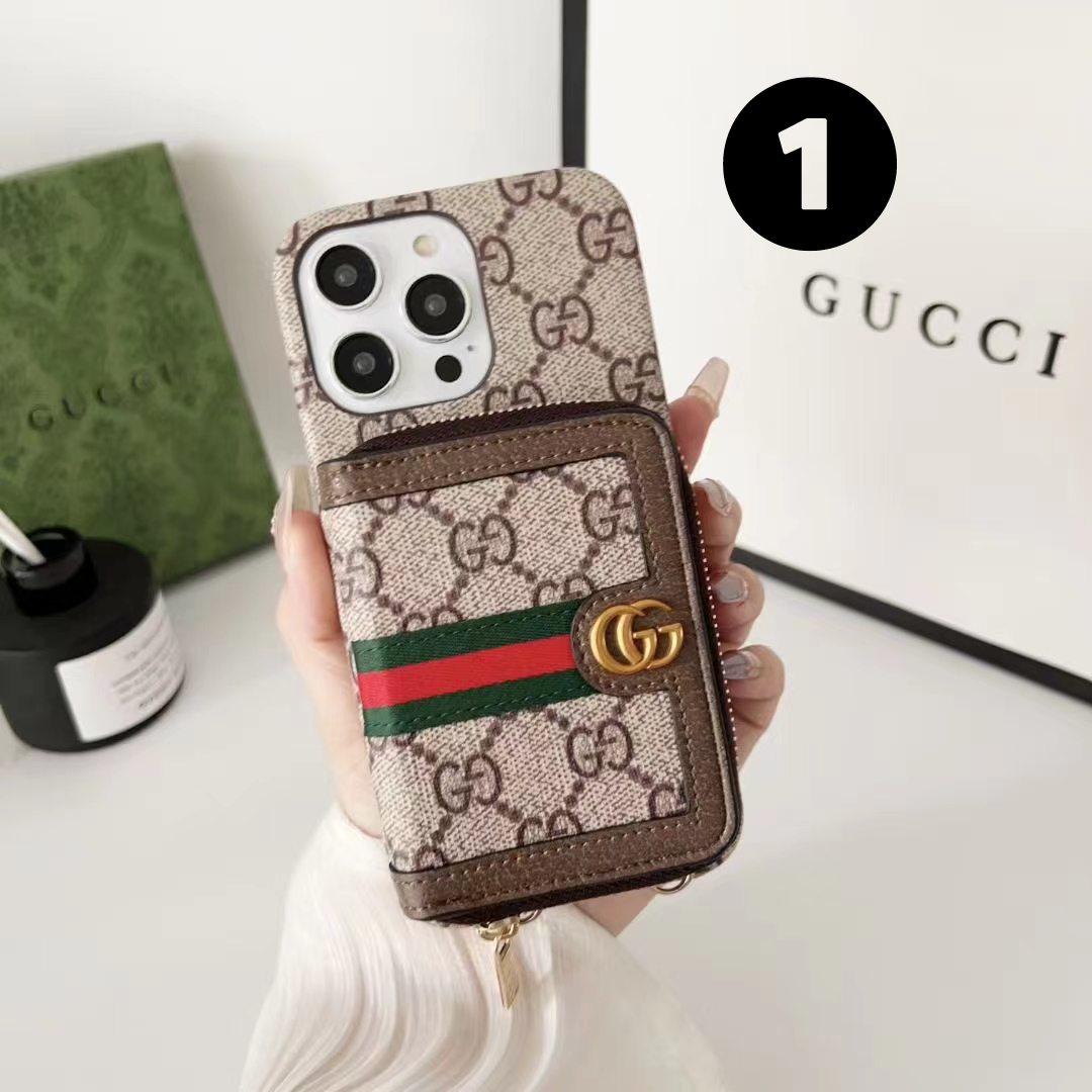 Gucci Phone Case With Card Holder – Protective Shockproof Phone Case
