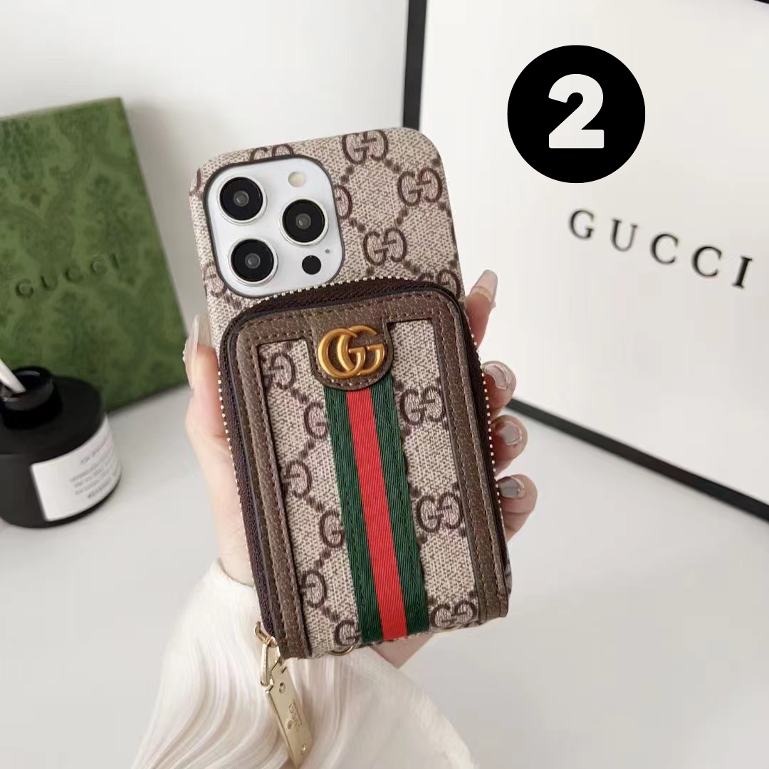 Gucci Phone Case With Card Holder – Protective Shockproof Phone Case