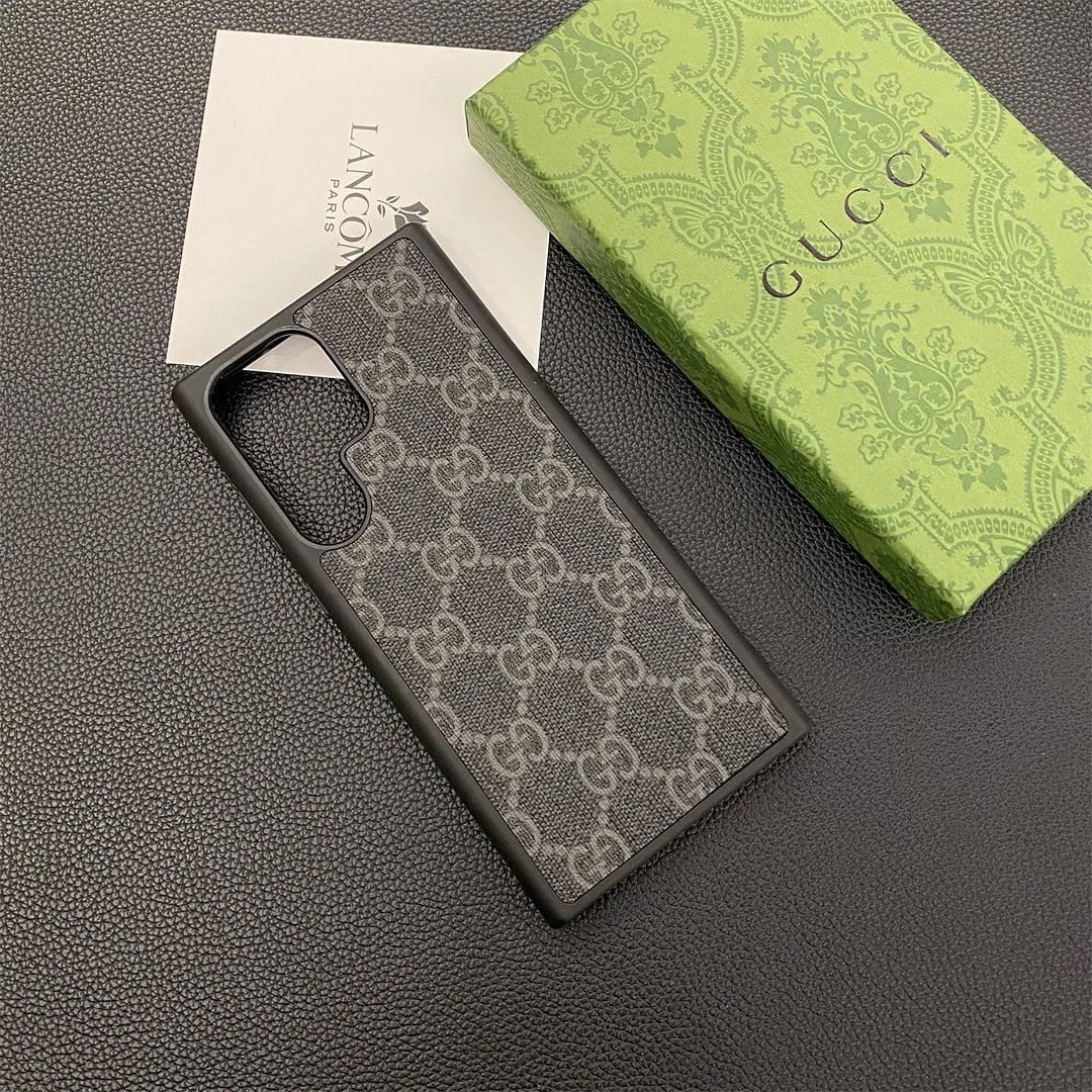 Gucci Iphone 13/Samsung Leather Case – Protective Shockproof Phone Case