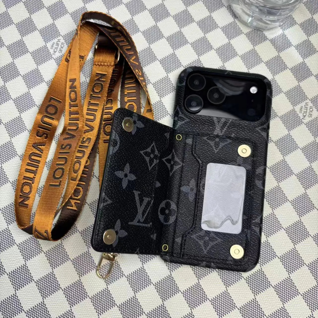 Louis Vuitton IPhone 17 Case With Card Holder – MagSafe Premium Phone Case