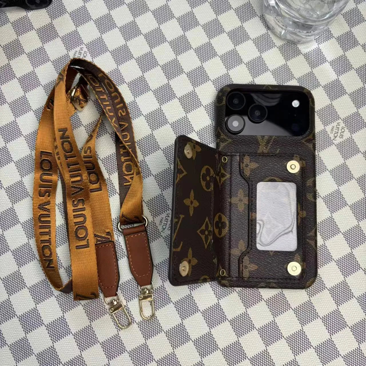 Louis Vuitton IPhone 17 Case With Card Holder – MagSafe Premium Phone Case