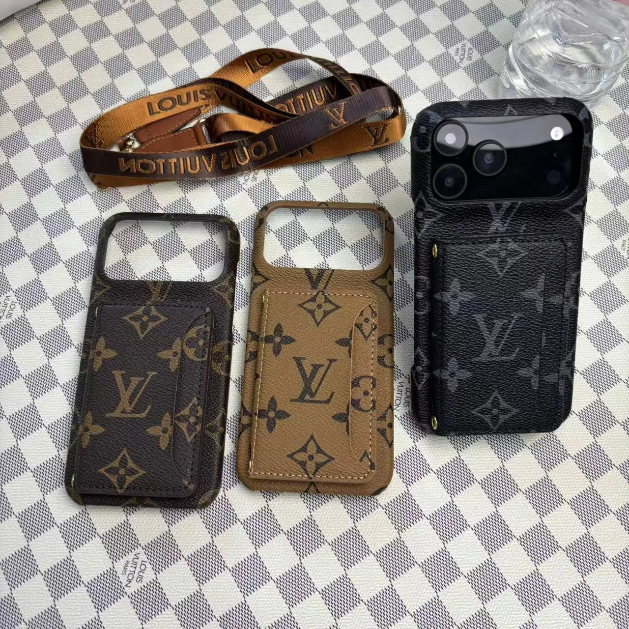 Louis Vuitton IPhone 17 Case With Card Holder – MagSafe Premium Phone Case