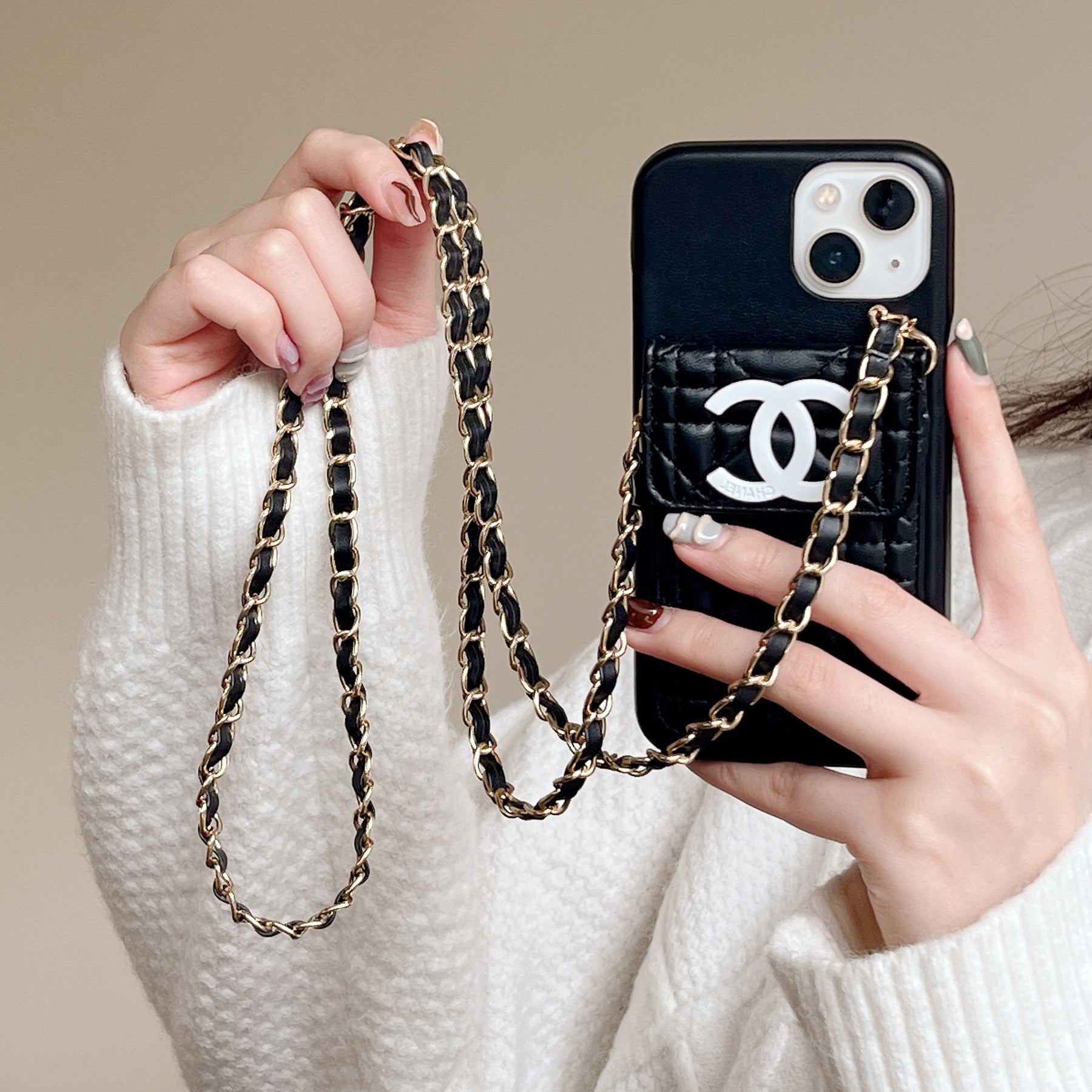 chanel phone case on chain – Protective Shockproof Phone Case
