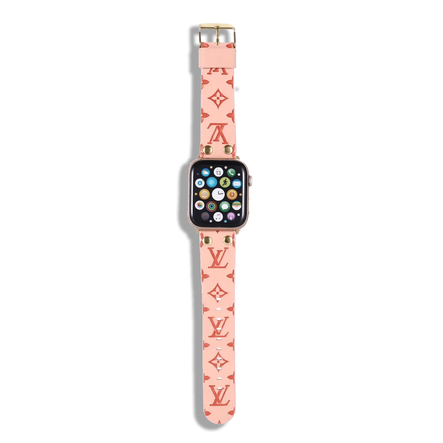 Pink Louis Vuitton Apple Watch Band – Slim Clear Phone Case