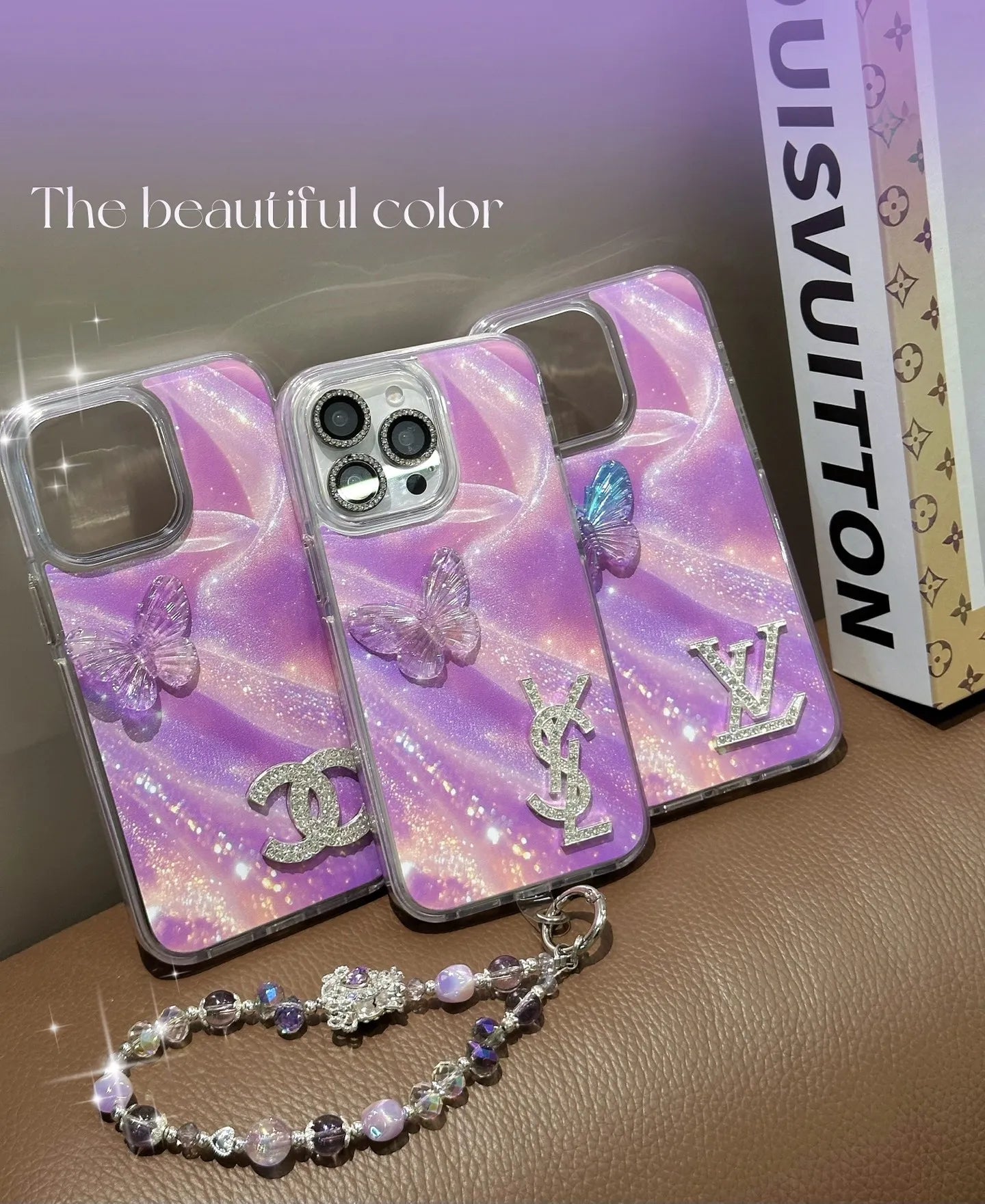 Pink Chanel & LV & YSL Phone Case – Protective Shockproof Phone Case