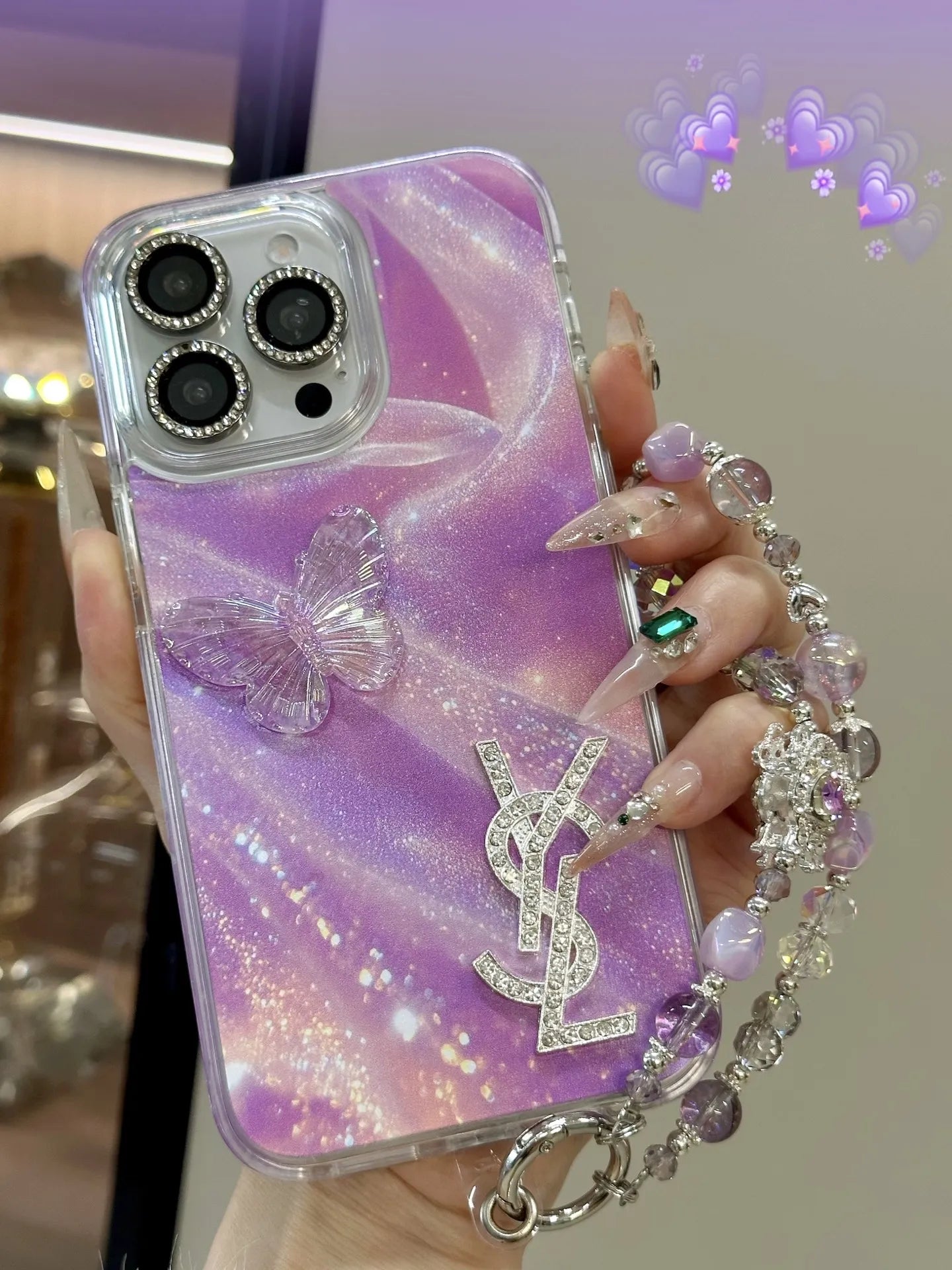 Pink Chanel & LV & YSL Phone Case – Protective Shockproof Phone Case