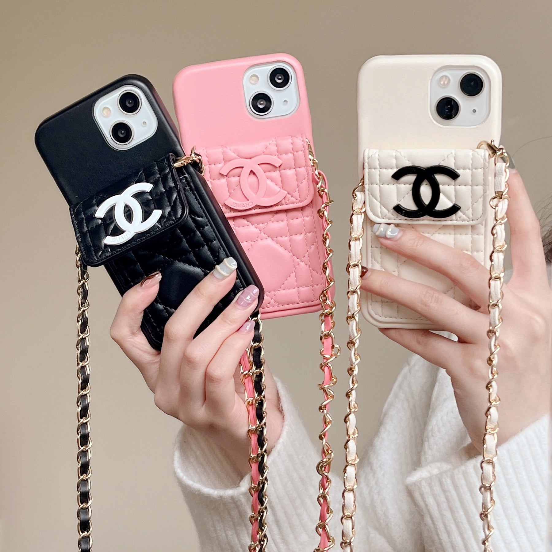 chanel phone case on chain – Protective Shockproof Phone Case