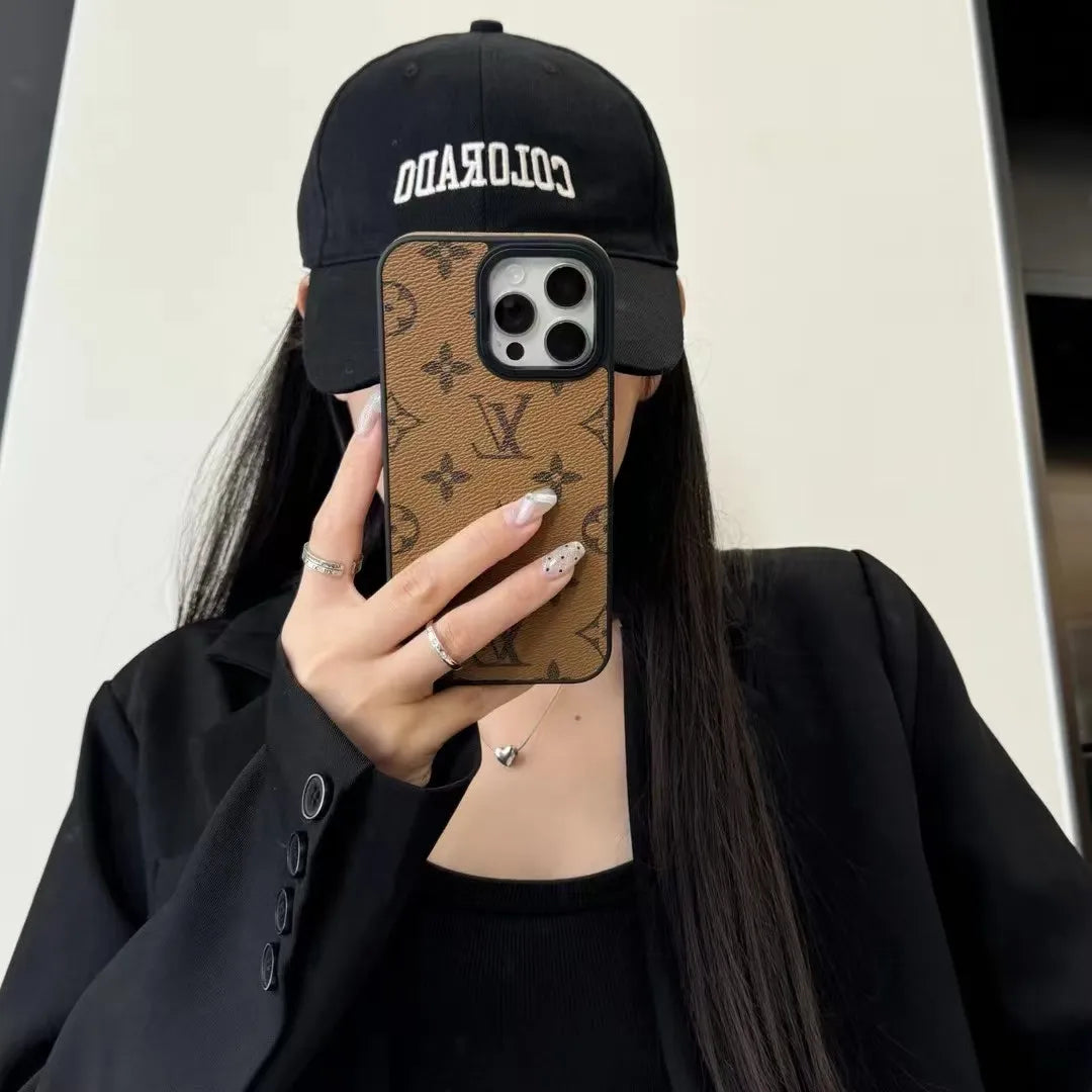 Louis Vuitton Apple leather phone case – Slim Clear Phone Case
