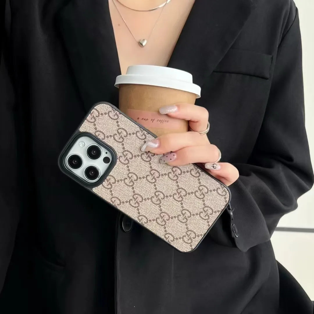 Louis Vuitton Apple leather phone case – Slim Clear Phone Case