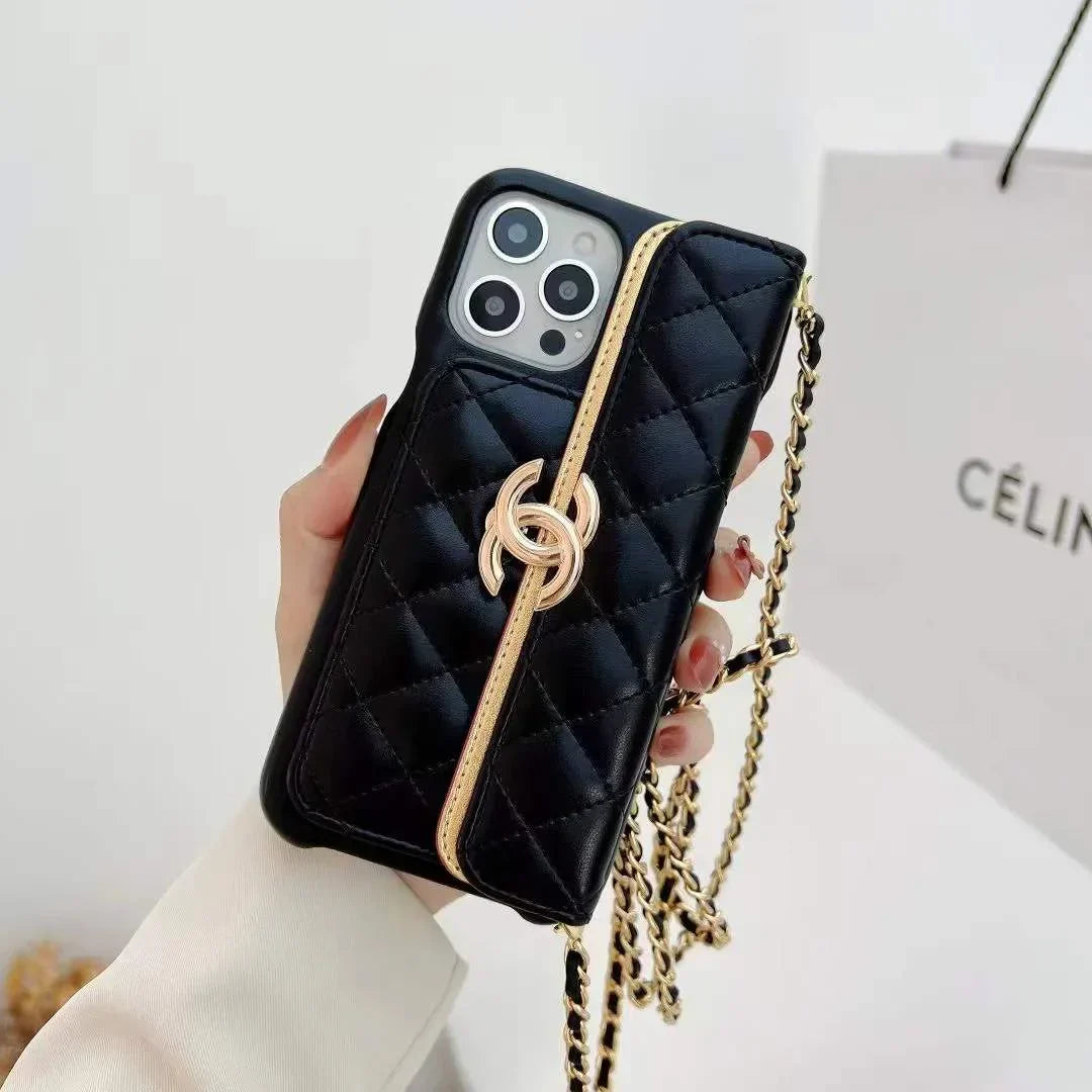 Chanel Phone Holder With Chain – MagSafe Premium Phone Case