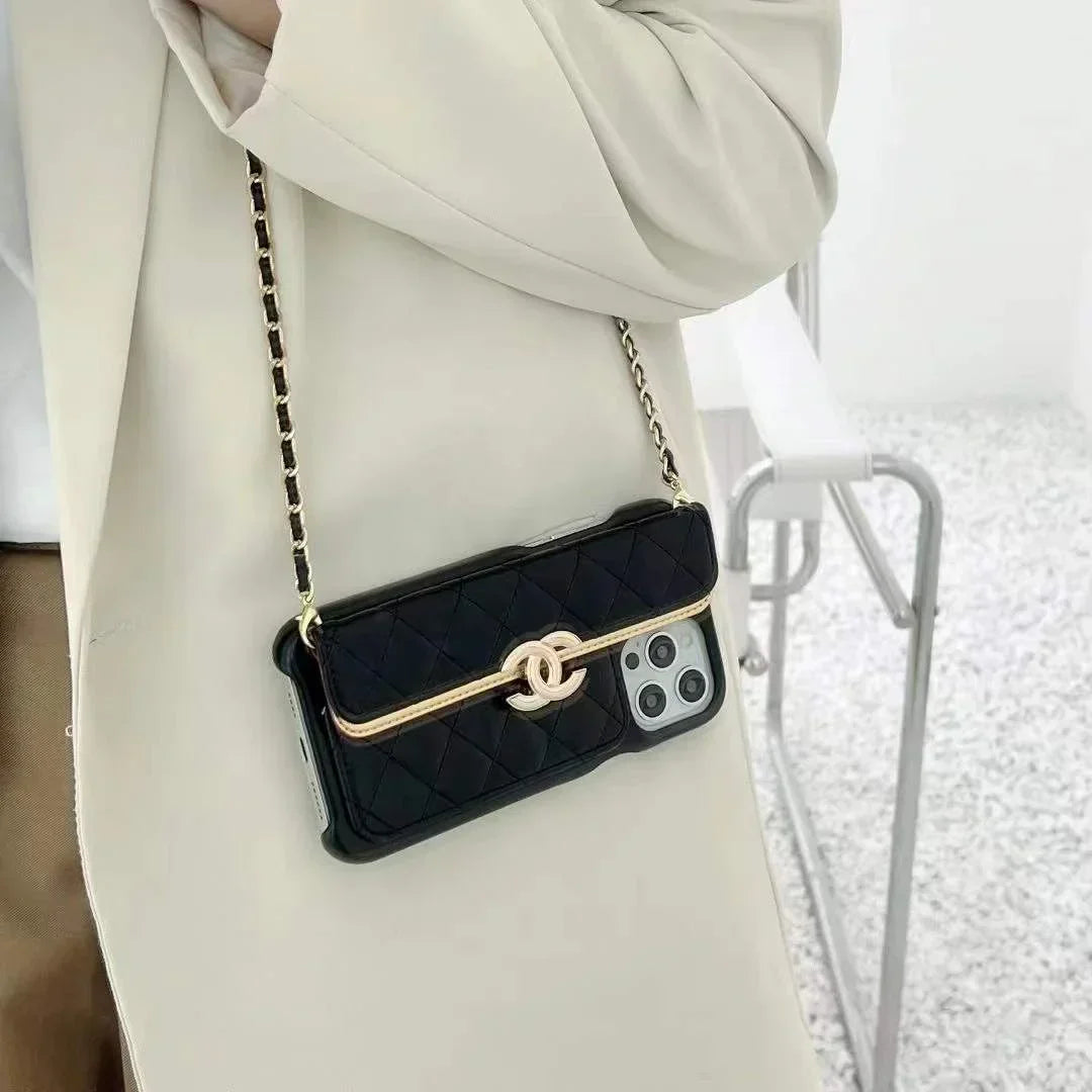 Chanel Phone Holder With Chain – MagSafe Premium Phone Case