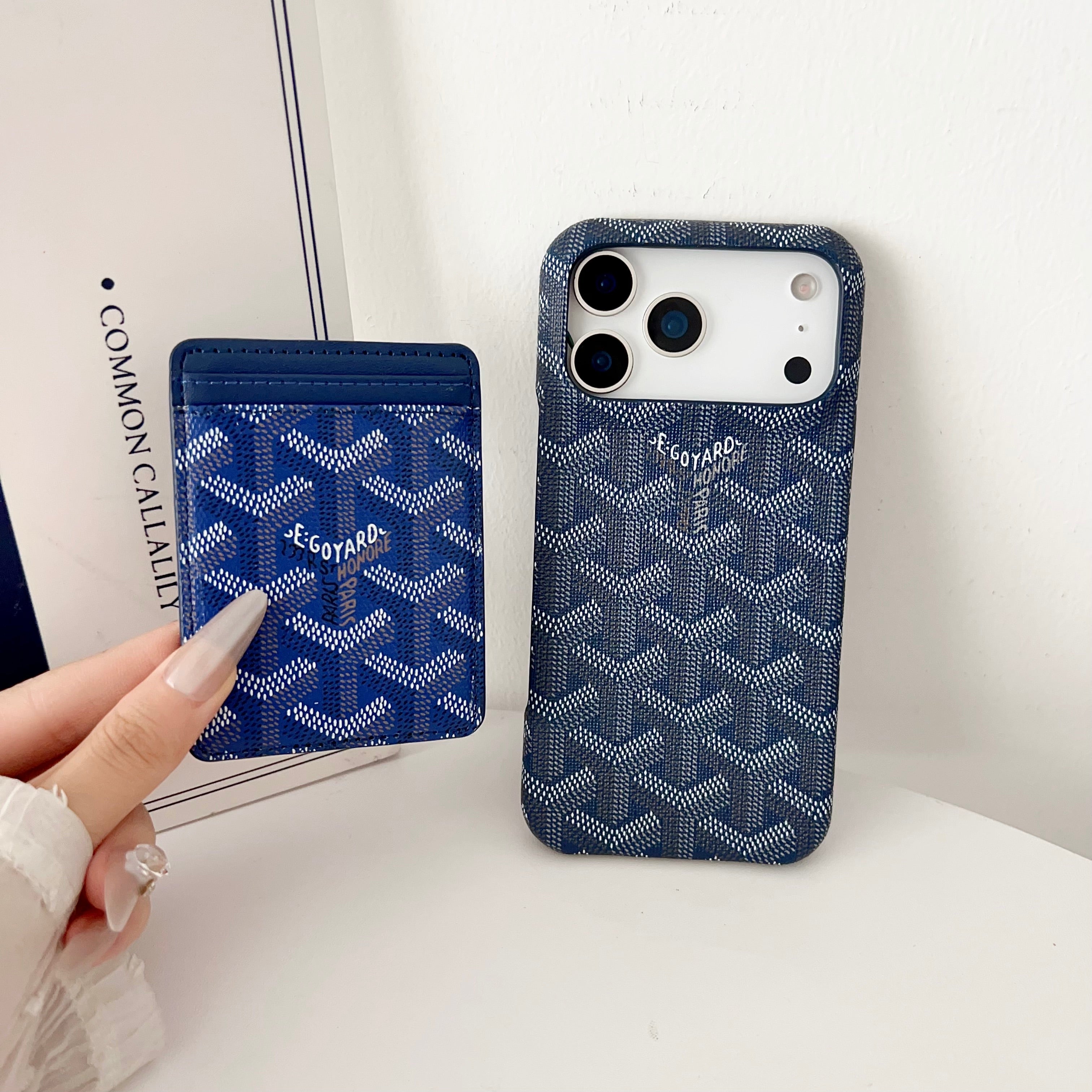 Goyard iPhone 13 Mini – Slim Clear Phone Case