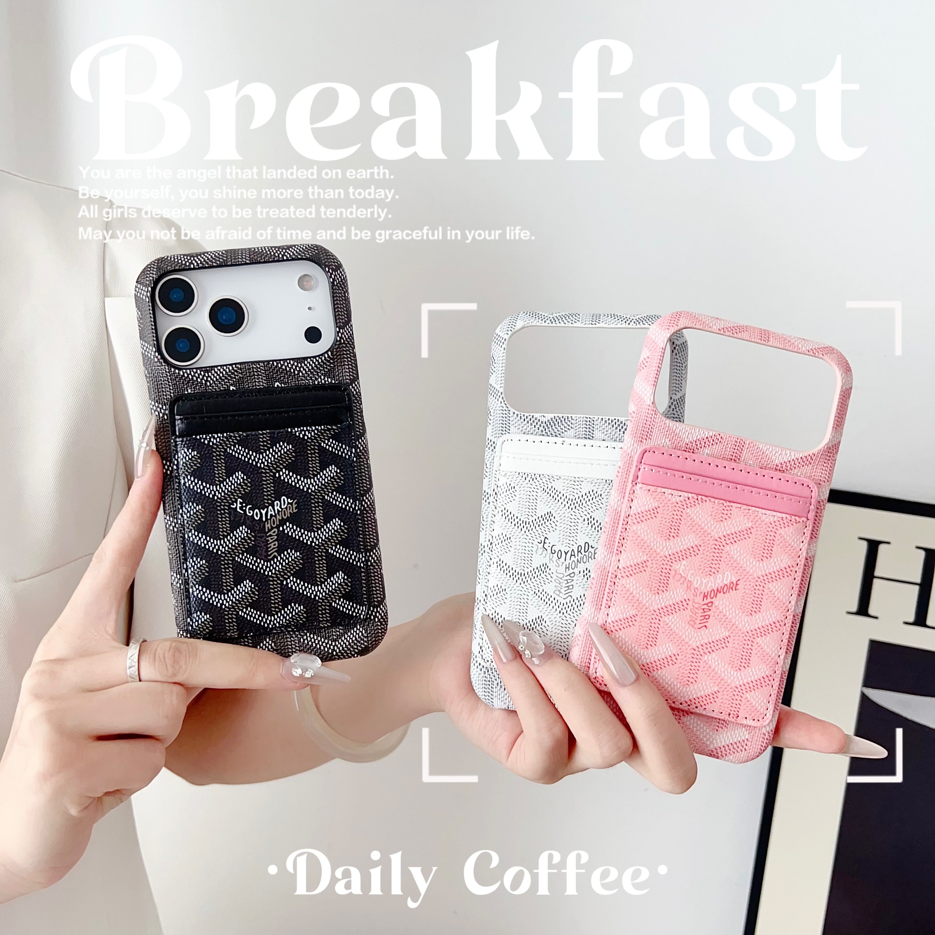 Goyard iPhone 13 Pro – Protective Shockproof Phone Case