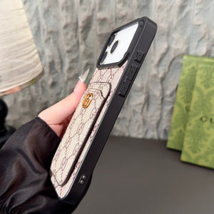 Gucci iPhone 15 – Luxury Designer Phone Case with Wallet Card Holder