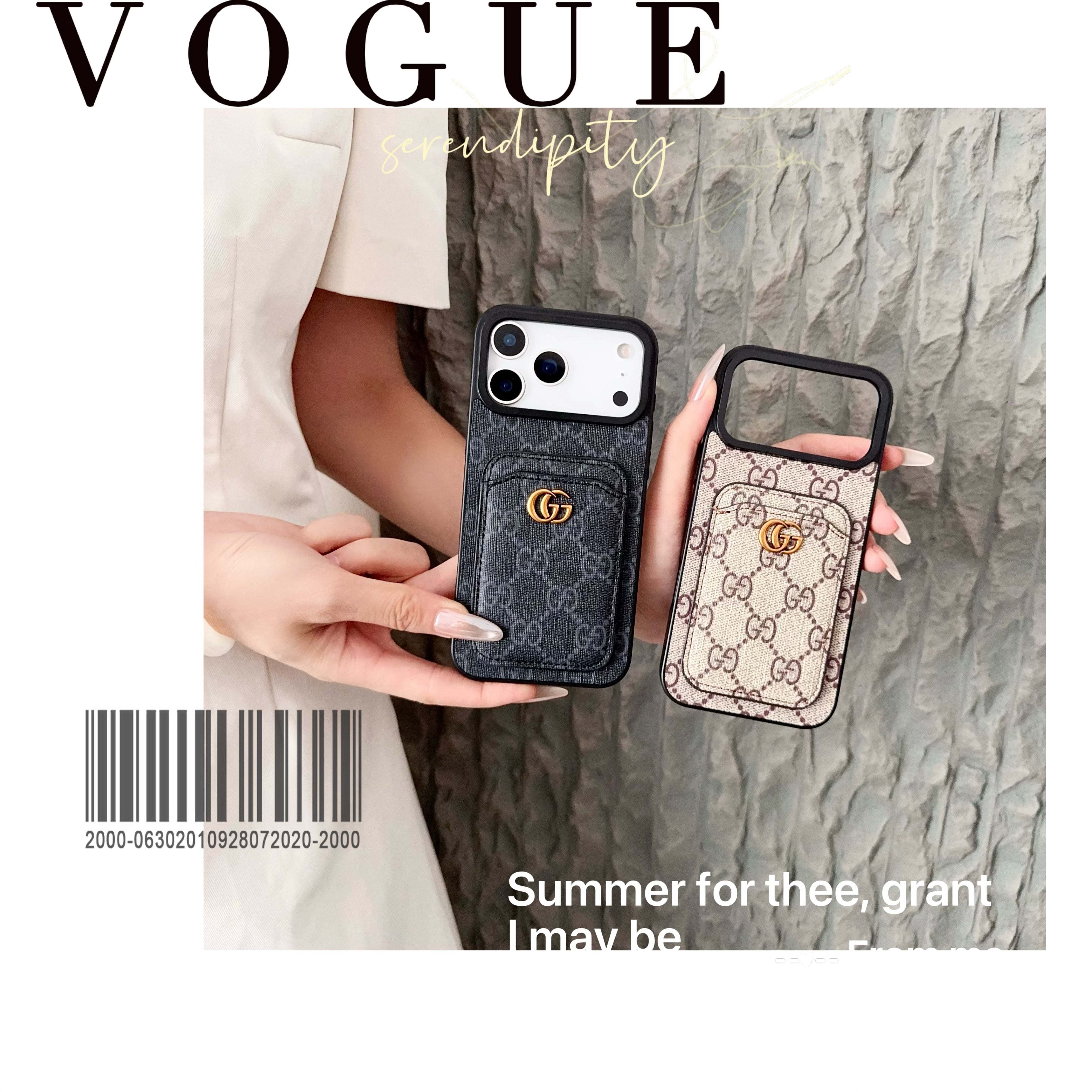 Gucci iPhone 16 Pro Max – Protective Shockproof Phone Case