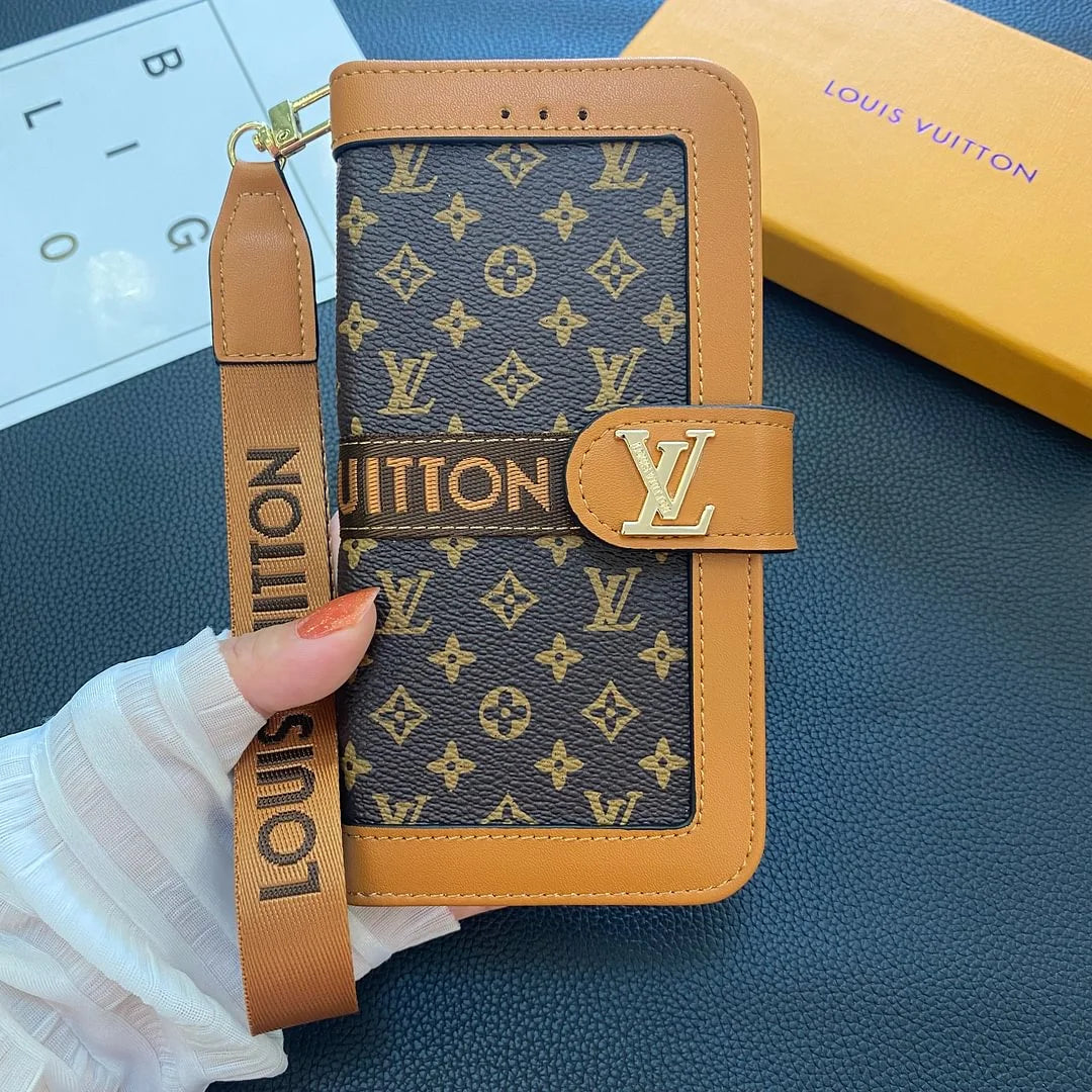 LV Iphone 16 Cardholder Case – Protective Shockproof Phone Case
