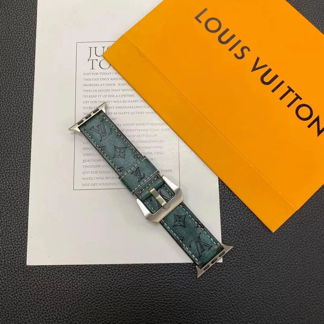 Louis Vuitton Apple Watch Leather Strap – Luxury Designer Edition