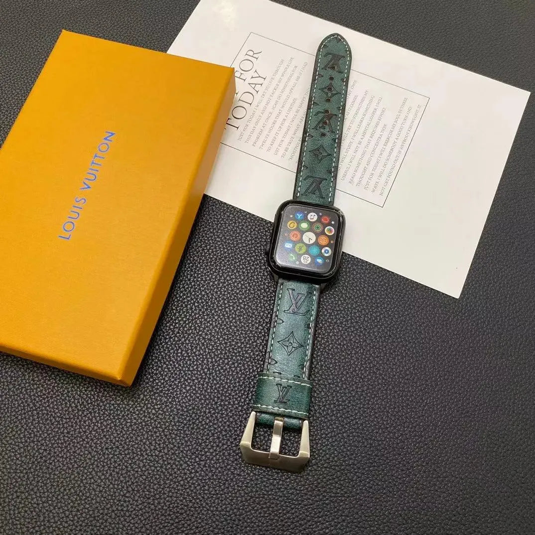Louis Vuitton Apple Watch Leather Strap – Luxury Designer Edition