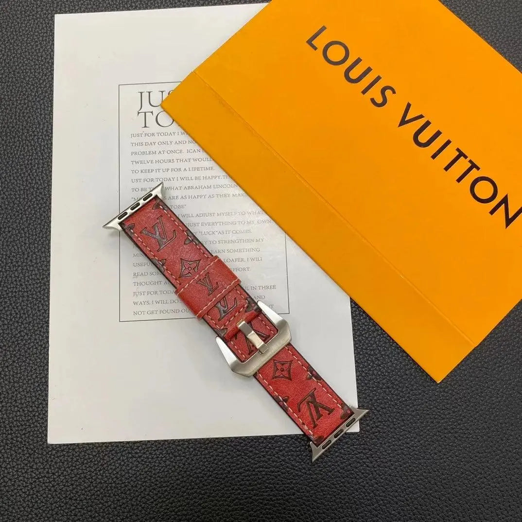 Louis Vuitton Apple Watch Leather Strap – Luxury Designer Edition