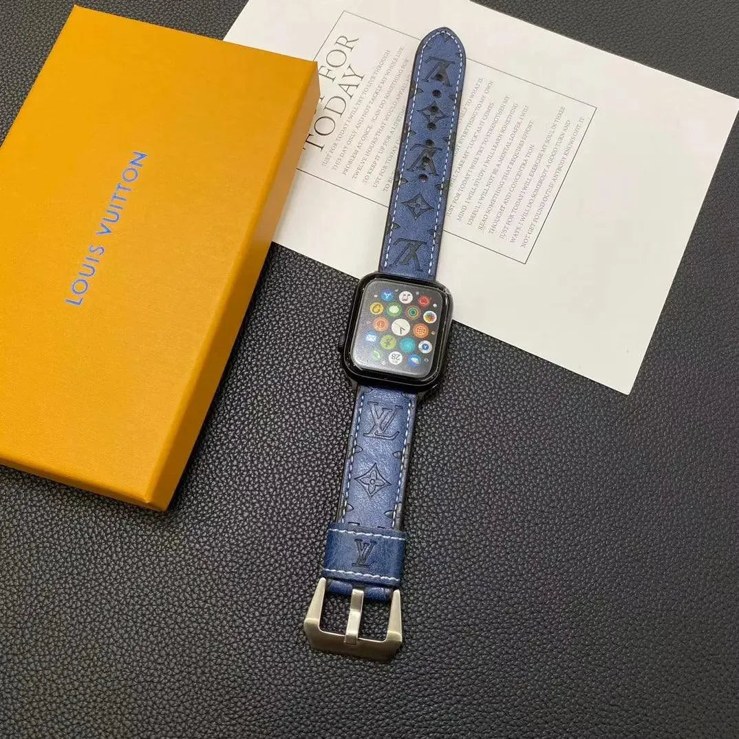 Louis Vuitton Apple Watch Leather Strap – Luxury Designer Edition