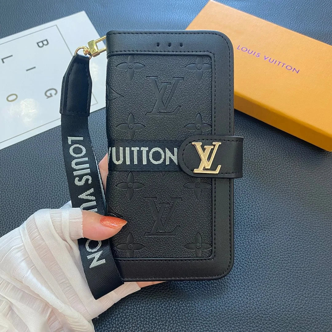 LV Iphone 16 Cardholder Case – Protective Shockproof Phone Case