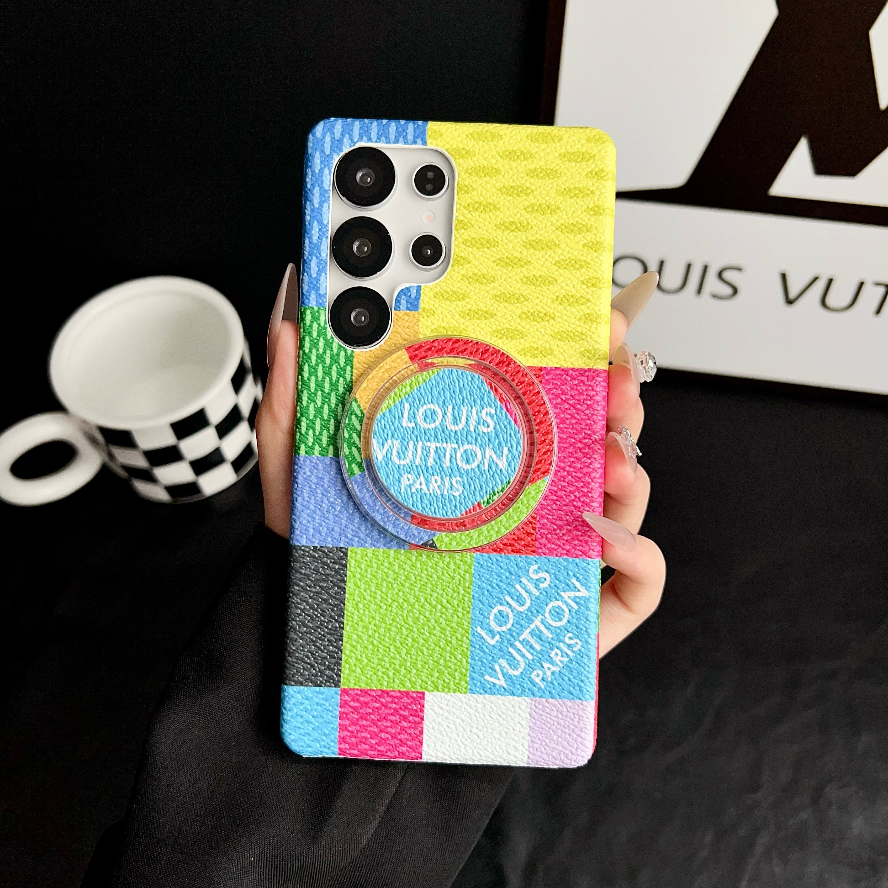 Louis Vuitton iPhone 16 Plus – Protective Shockproof Phone Case