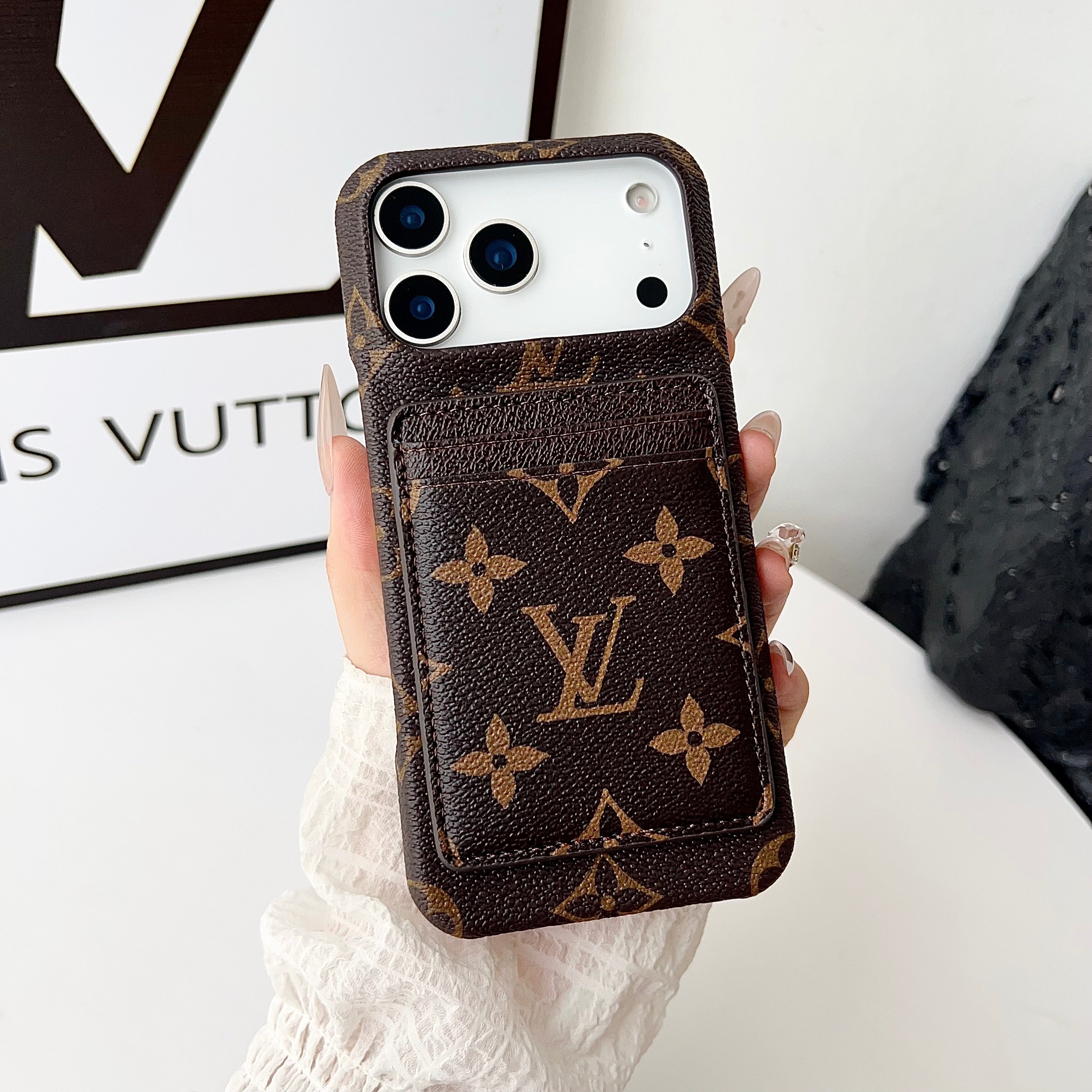 Louis Vuitton iPhone 16 Pro – Protective Shockproof Phone Case