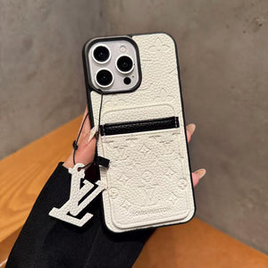 Louis Vuitton iPhone 15 Pro with Card Holder Wallet – MagSafe Premium Phone Case