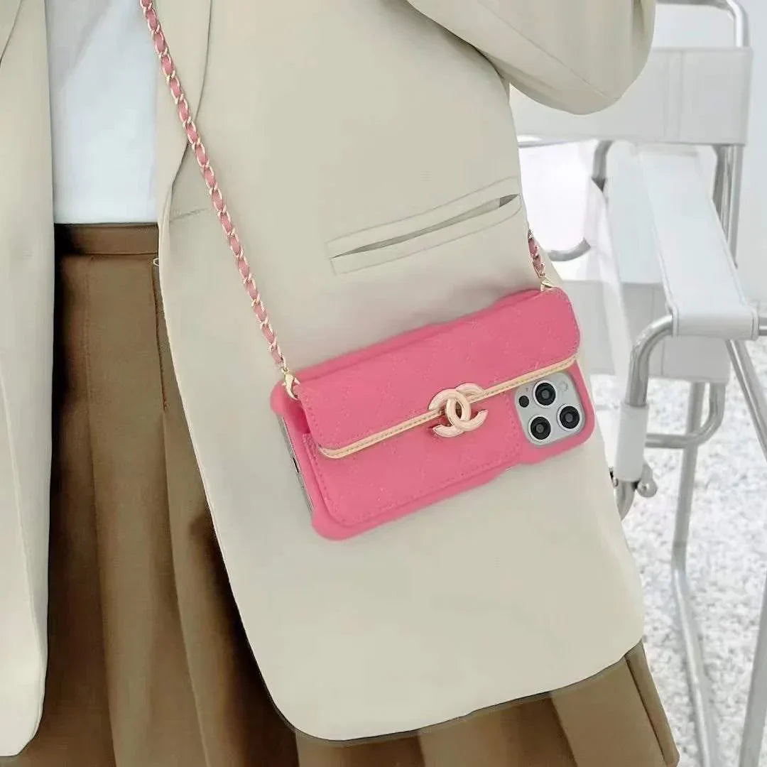 Chanel Phone Holder With Chain – MagSafe Premium Phone Case