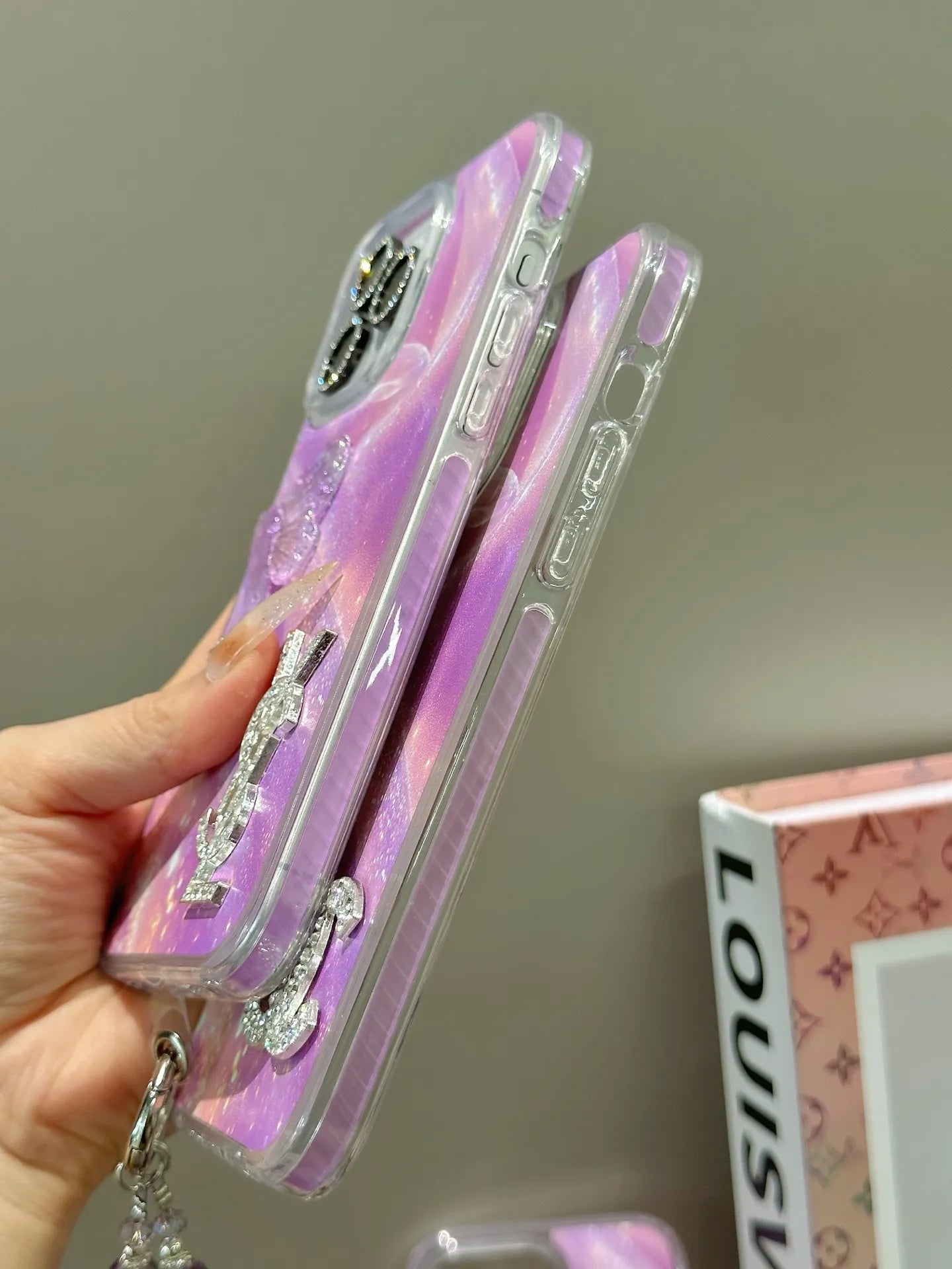 Pink Chanel & LV & YSL Phone Case – Protective Shockproof Phone Case