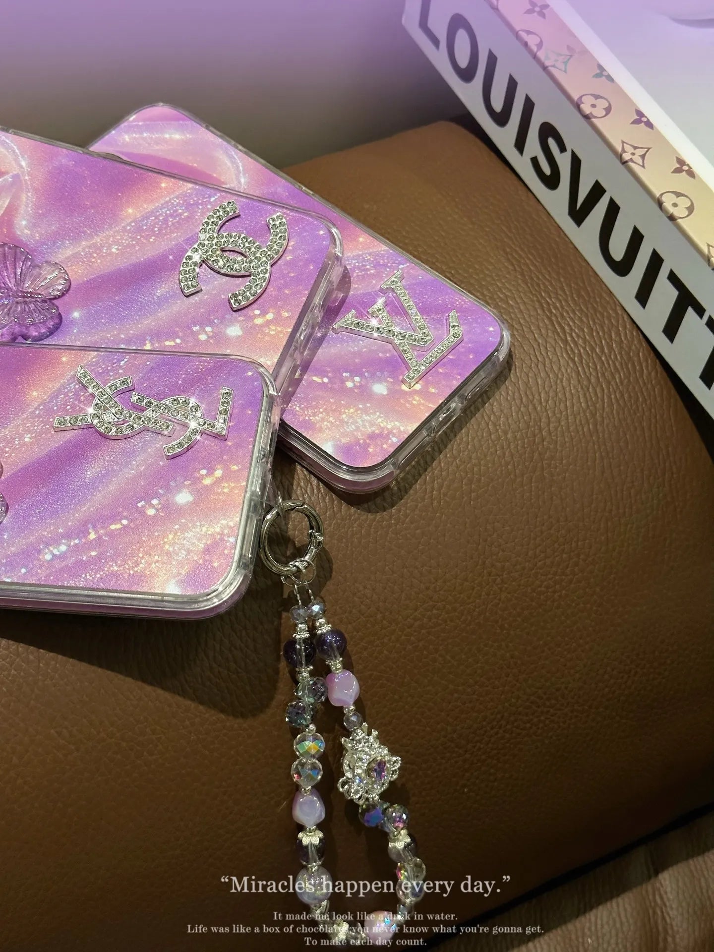 Pink Chanel & LV & YSL Phone Case – Protective Shockproof Phone Case