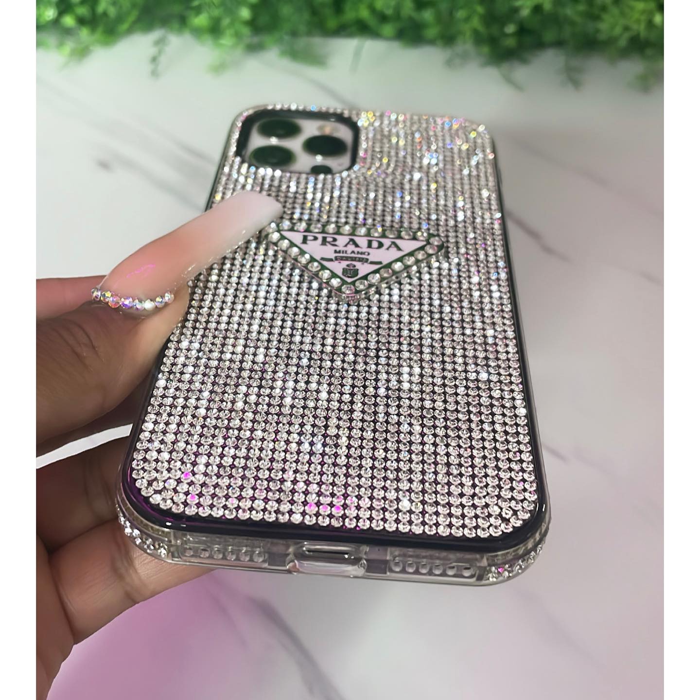 Prada Crystal Phone Case – MagSafe Premium Phone Case