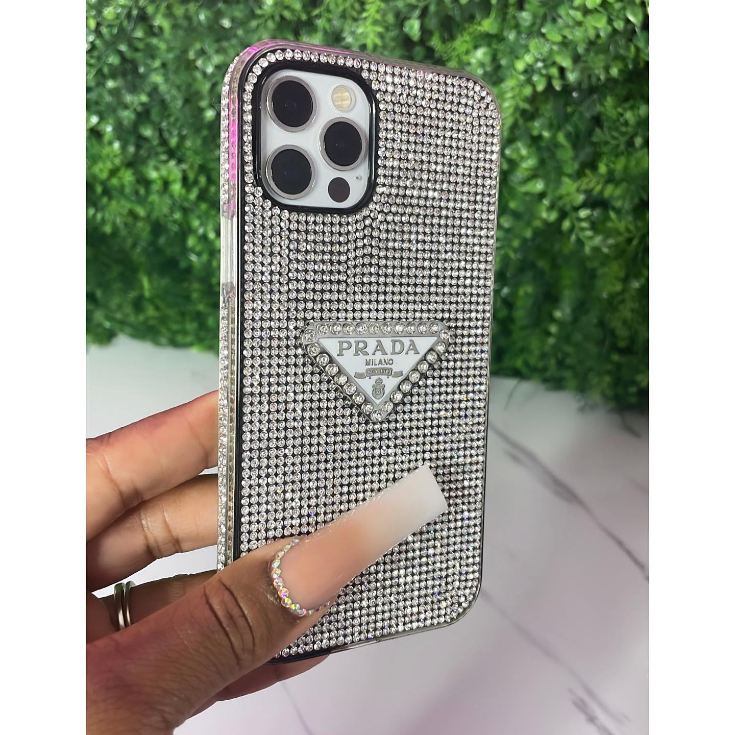 Prada Crystal Phone Case – MagSafe Premium Phone Case