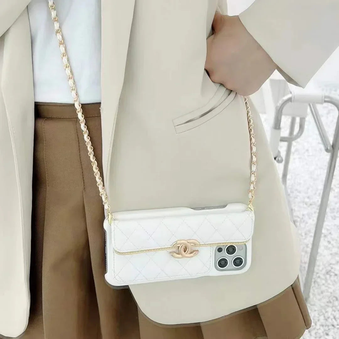 Chanel Phone Holder With Chain – MagSafe Premium Phone Case