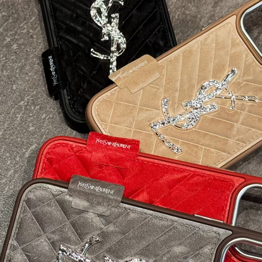 YSL iPhone 16 – Protective Shockproof Phone Case